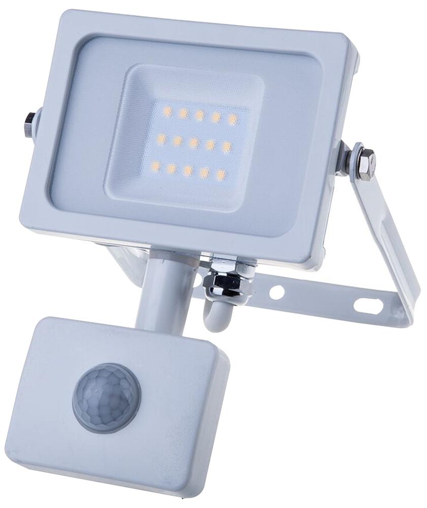 V-Tac Vt-10-S 433 Floodlight Led Pir 10W 3000K White