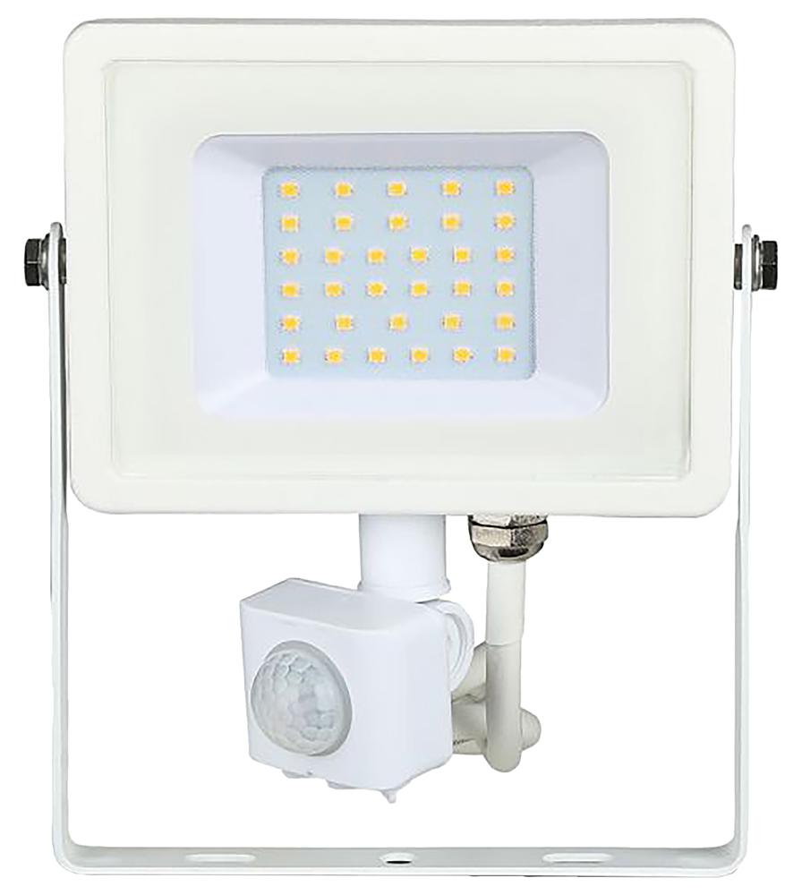 V-Tac Vt-30-S 457 Led Floodlight Pir 30W 3000K White