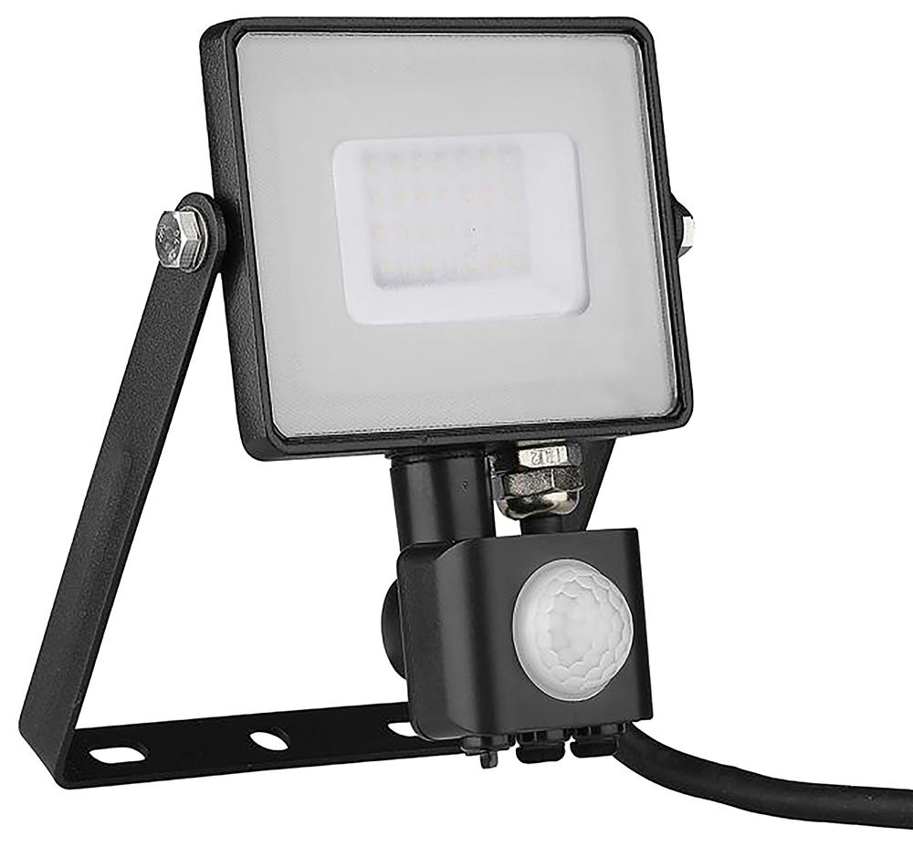 V-Tac Vt-30-S 460 Led Floodlight Pir 30W 3000K Black