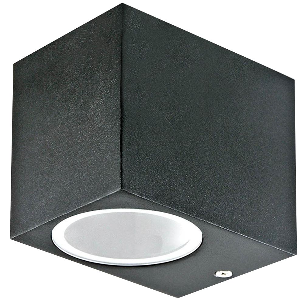 V-Tac Vt-7651 7510 Sleek Gu10 Wall Fitting Black 1 Way