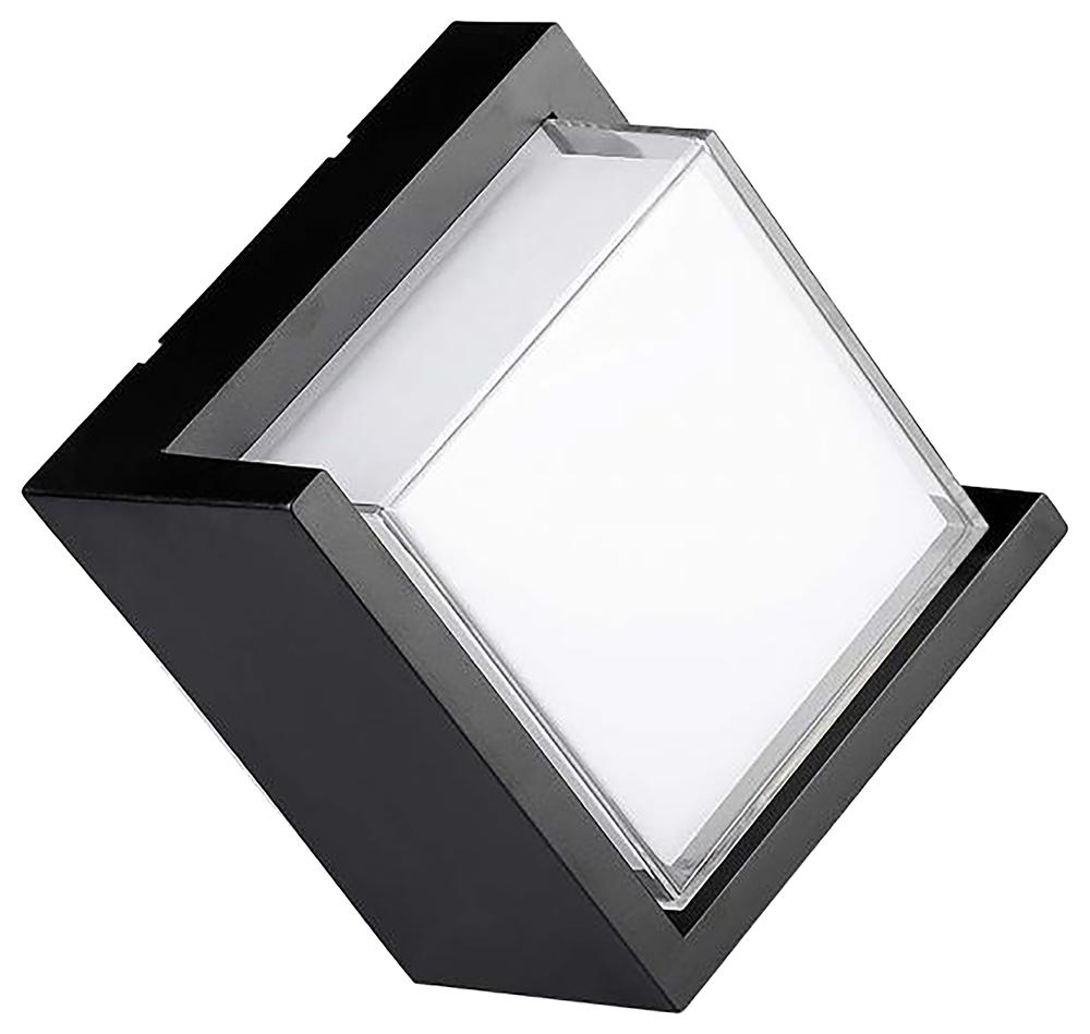 V-Tac Vt-827 8540 Led Wall Light 12W 4000K Black Sq