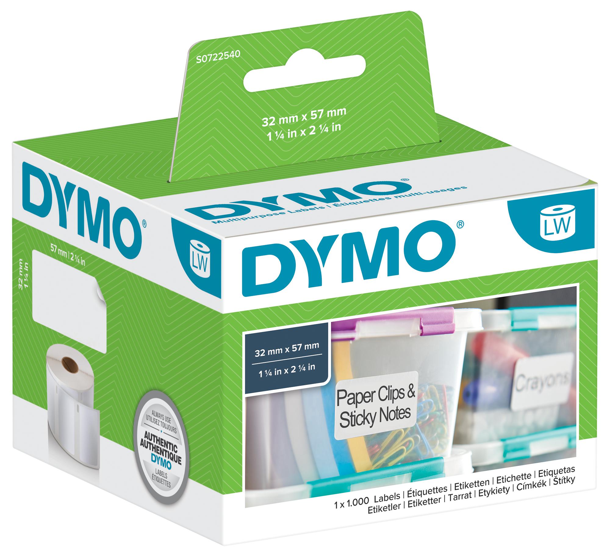 Dymo S0722540 Lw Multi-Purpose Labels White