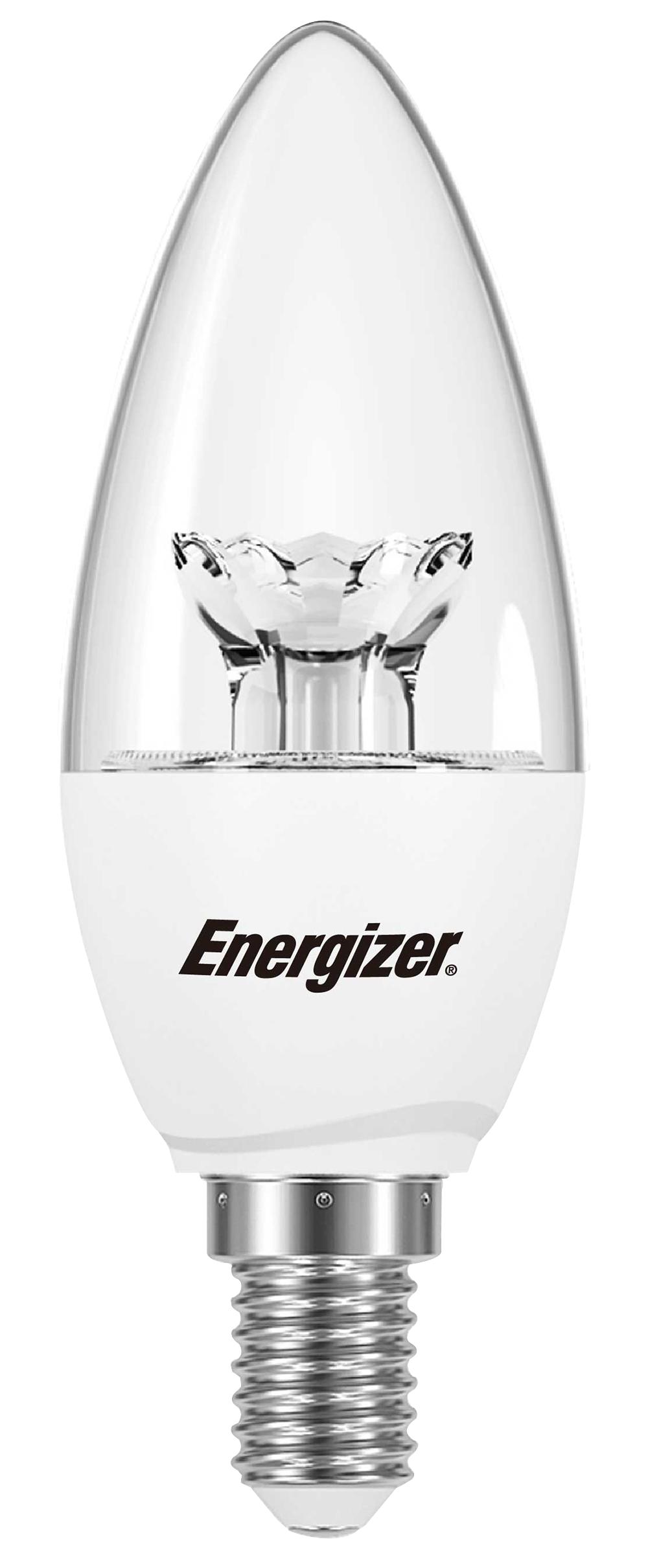 Energizer S8855 Lamp Led Cndl 470Lm Clr E14 Ww 6.2W Dim