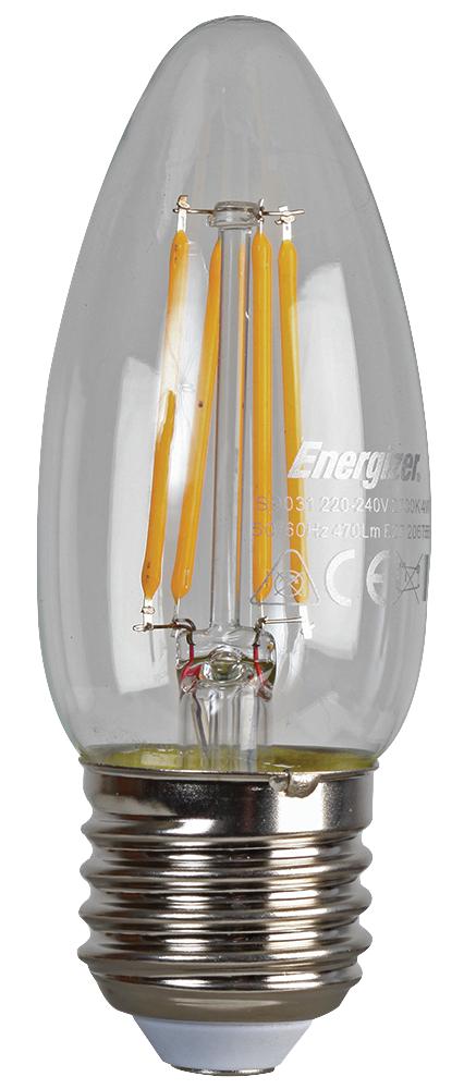 Energizer S9031 Lamp Filament Led Cdle 470Lm E27 Ww 4W