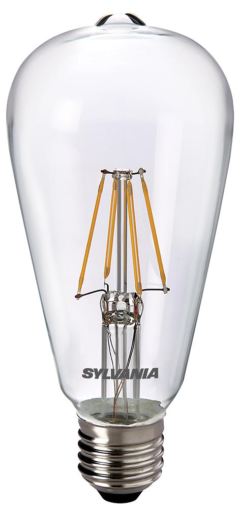 Sylvania 27175 Filament Led St64 Clear 470Lm E27