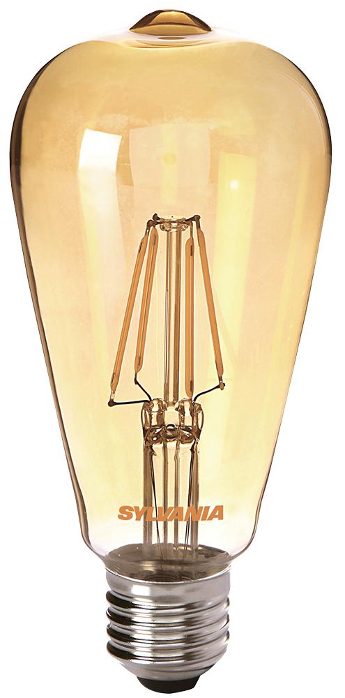 Sylvania 27177 Filament Led St64 Golden 380Lm E27