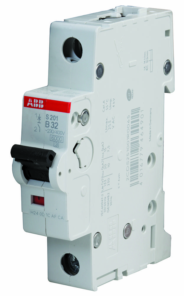 Abb S201-B32 Circuit Breaker, Thermal Mag, 1 Pole