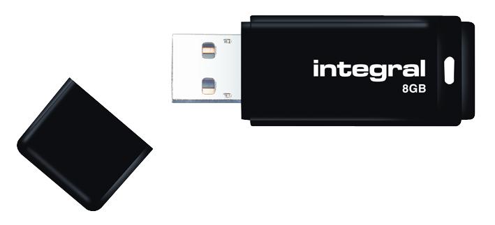 Integral Infd8Gbblknrp Usb Flash Drive 2.0 Black 8Gb