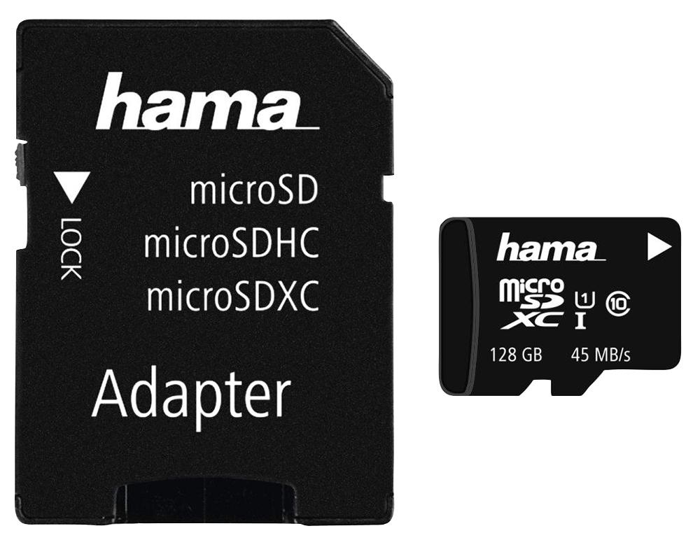 Hama 00114736 128Gb Microsdhc Card & Sd Adapter