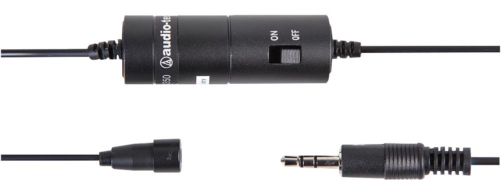 Audio Technica Atr3350 Microphone, Omni Lavalier