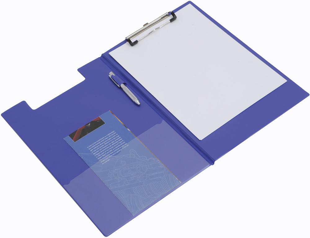 Rapesco Vfdcb0L3 Foldover Clipboard (Blue)