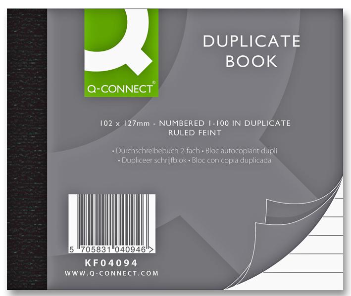 Q Connectorect Kf04094 Duplicate Book 102 X 127mm