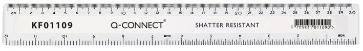 Q Connectorect Kf01109 Ruler White S/proof 300mm (12)