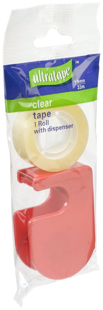 Ultratape Rt03271933 Et Clear Tape 19mm X 33M (1Rl & Disp)