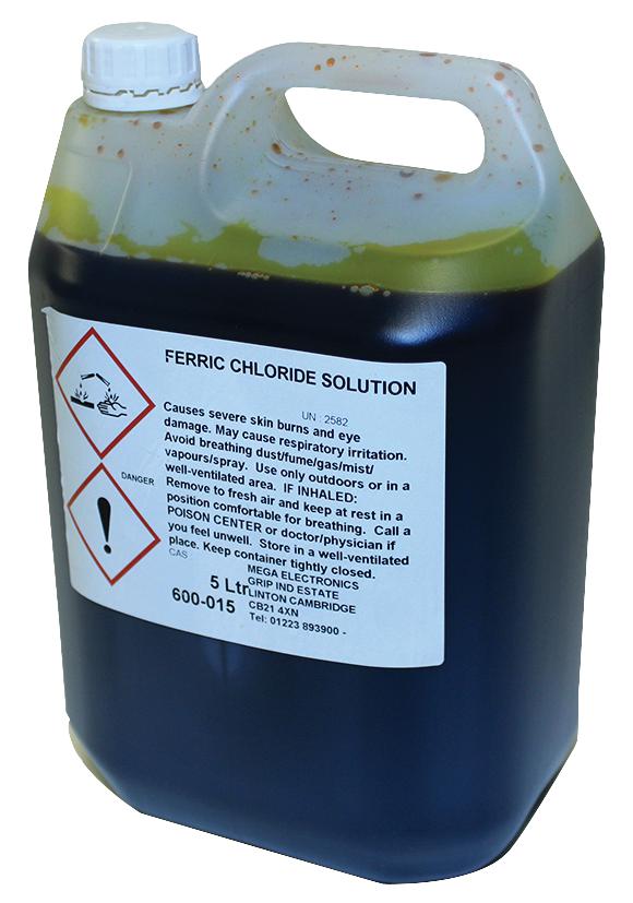 Mega 600-015 Solution, Ferric Chloride, 5L