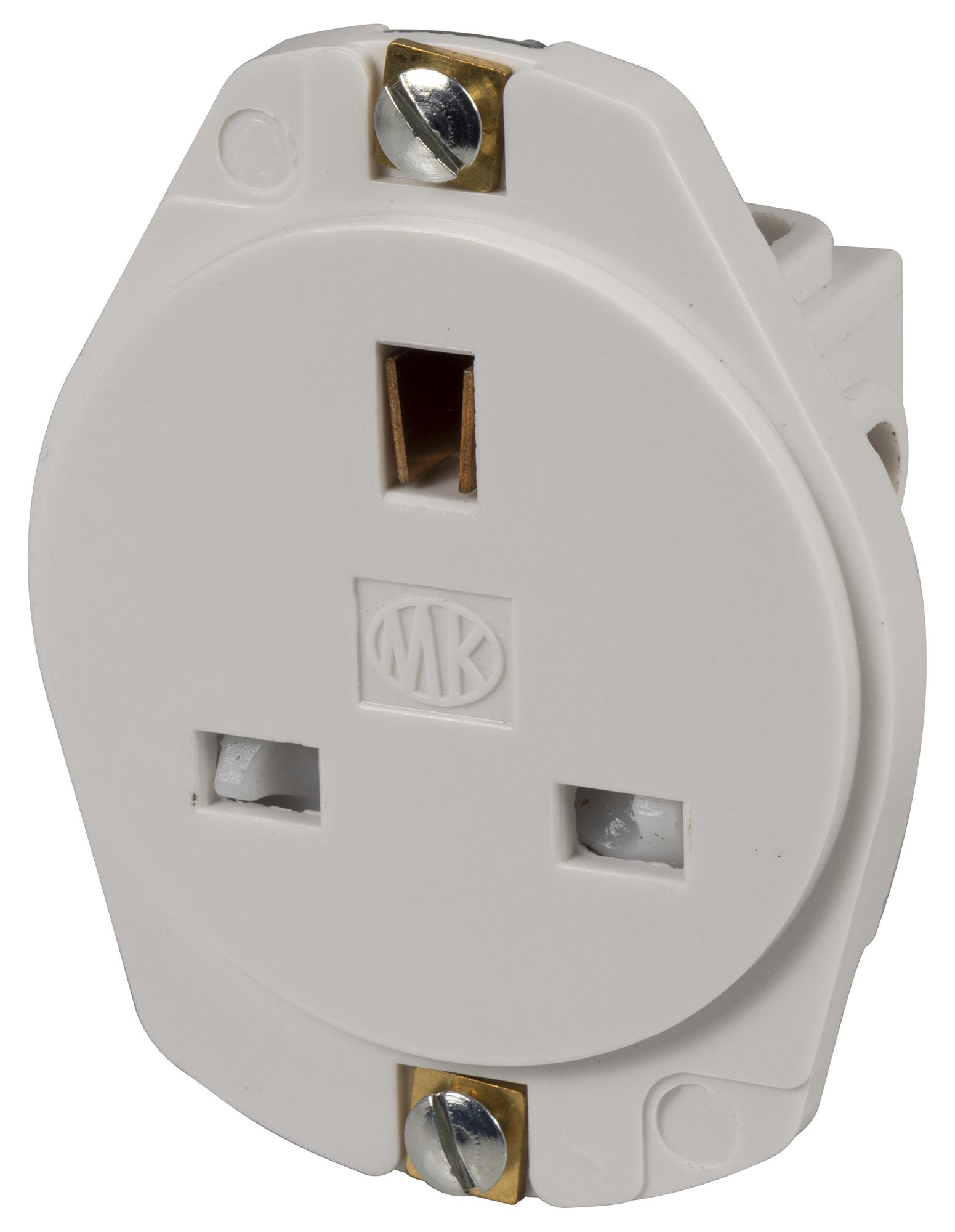 Honeywell 735Whi Mains Socket, Circular