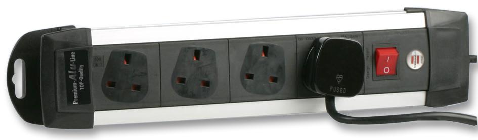 Brennenstuhl 1391003014 Power Outlet Strip, 4 Outlet, 1.8M, 240V