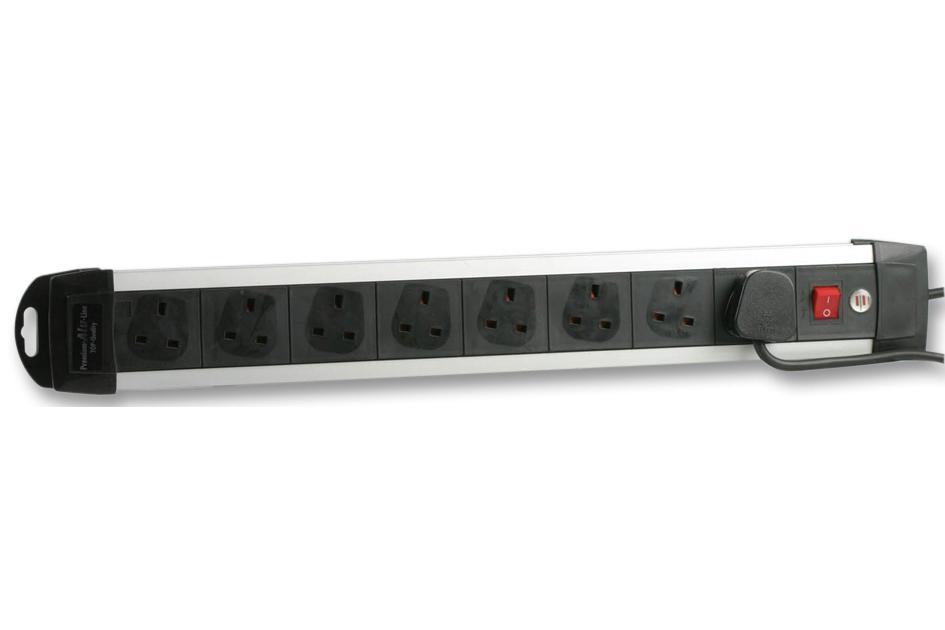 Brennenstuhl 1391003018 Power Outlet Strip, 8 Outlet, 3M, 240V