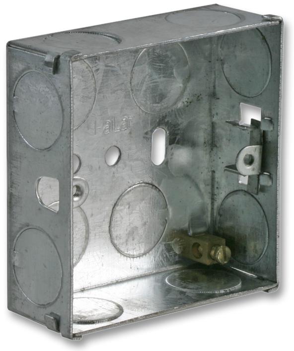 Pro Elec Mbb1G25 Back Box, Metal, 25mm, 1Gang