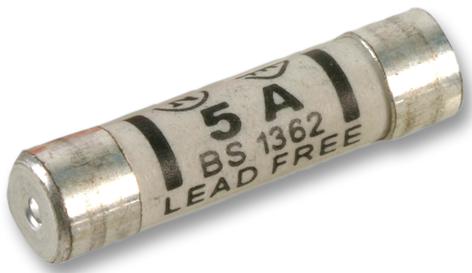 Pro Elec 5Afuse10 Fuses, Mains/plug Top, 5A, X10, Pk10