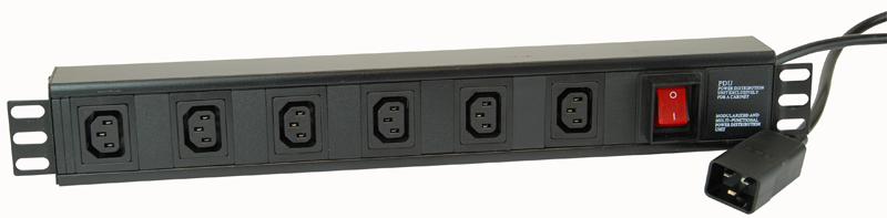 Powerdata Technologies H15Uiec/6/c20 Pdu Horz Iec 1.5U 6 Way C20 Plug