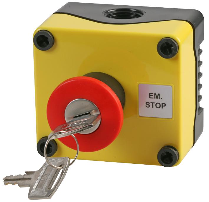 Hylec 1De.01.03Ab-Pos E-Stop Switch, Spst, 3A, 240, Ip56/panel