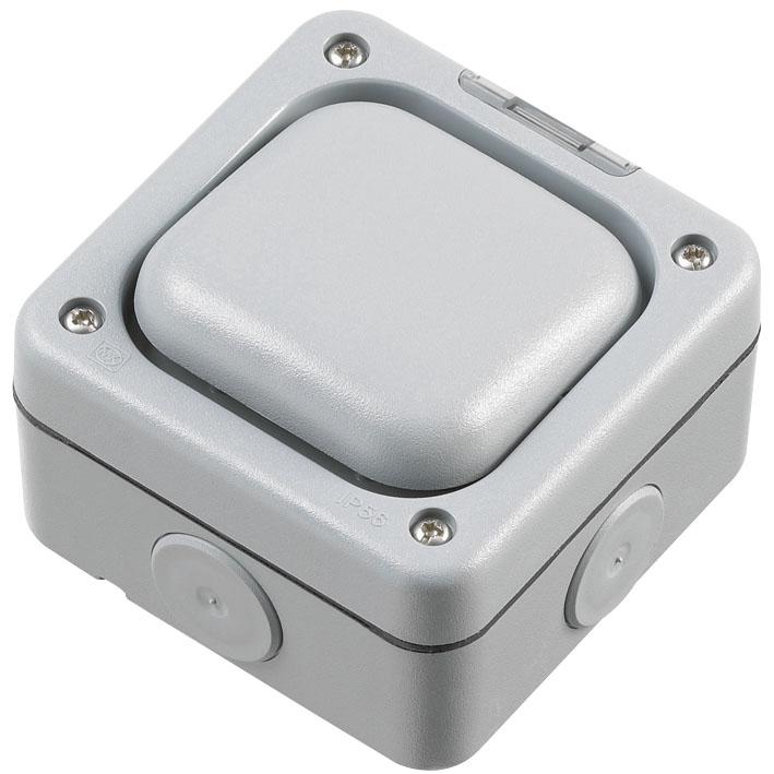 Honeywell K56400Gry Switch, Ip66, Grey, 10A, 1 Gang