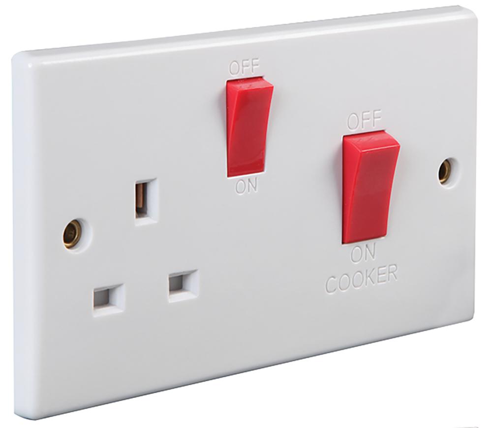 Pro Elec Pel01402 Cooker Control Switch, 13A Socket Curve