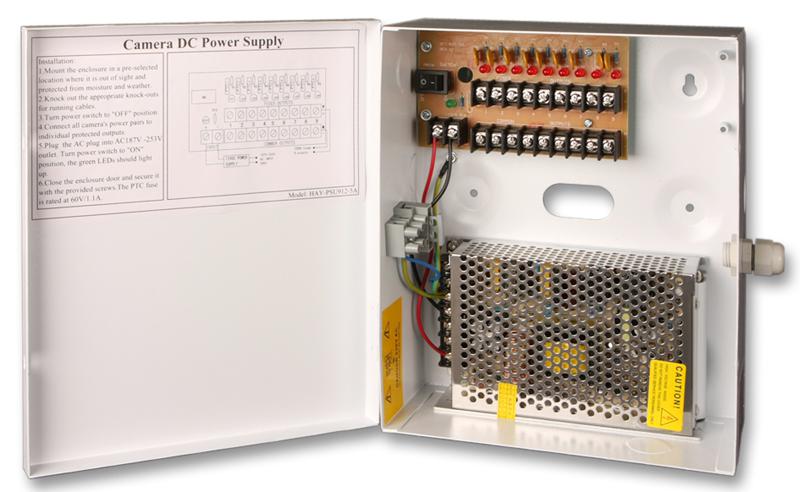 Haydon Hay-Psu912-5A 12V Multi Way Psu 9X 12V 5A