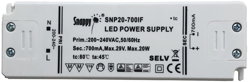 Powerpax Led-Dr-700-20 Led Driver 700Ma 16.8W Cc 24V Max