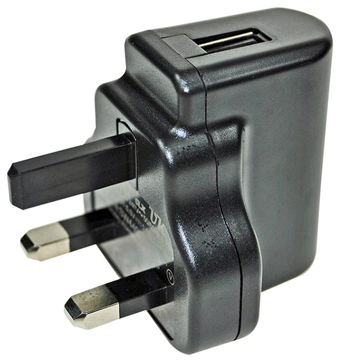 Powerpax Sw4492-V4 Usb Charger Uk 5Vdc 1A Black