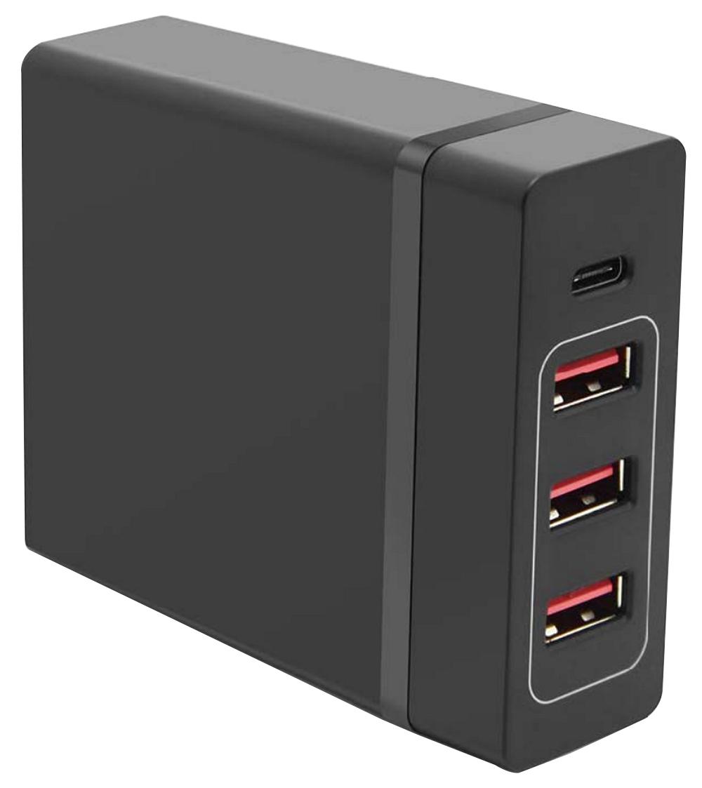 Powerpax Usb-C-72W Adapter, Ac-Dc, 4 O/p, 60W