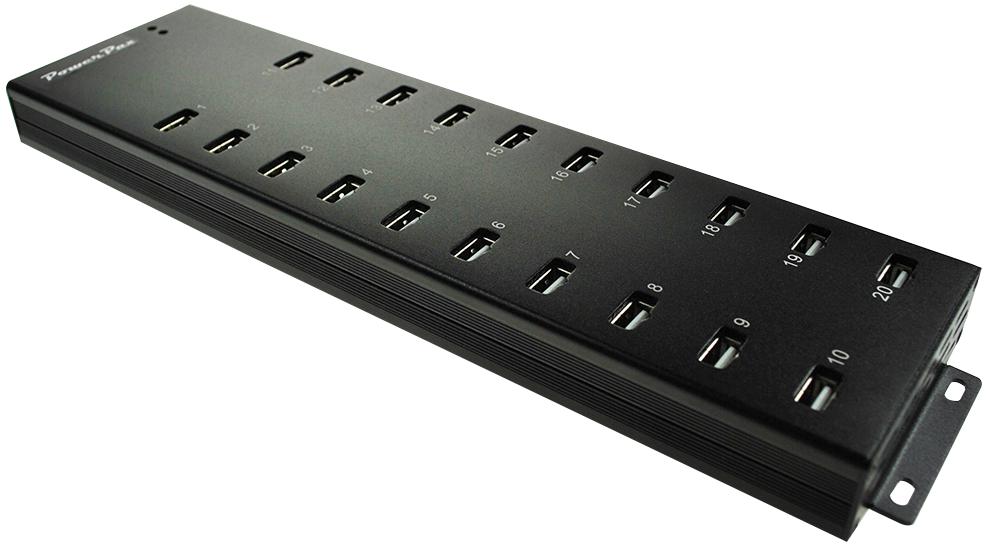 Powerpax 20-Usb-Cs Usb Charge And Sync Hub, 20 Port