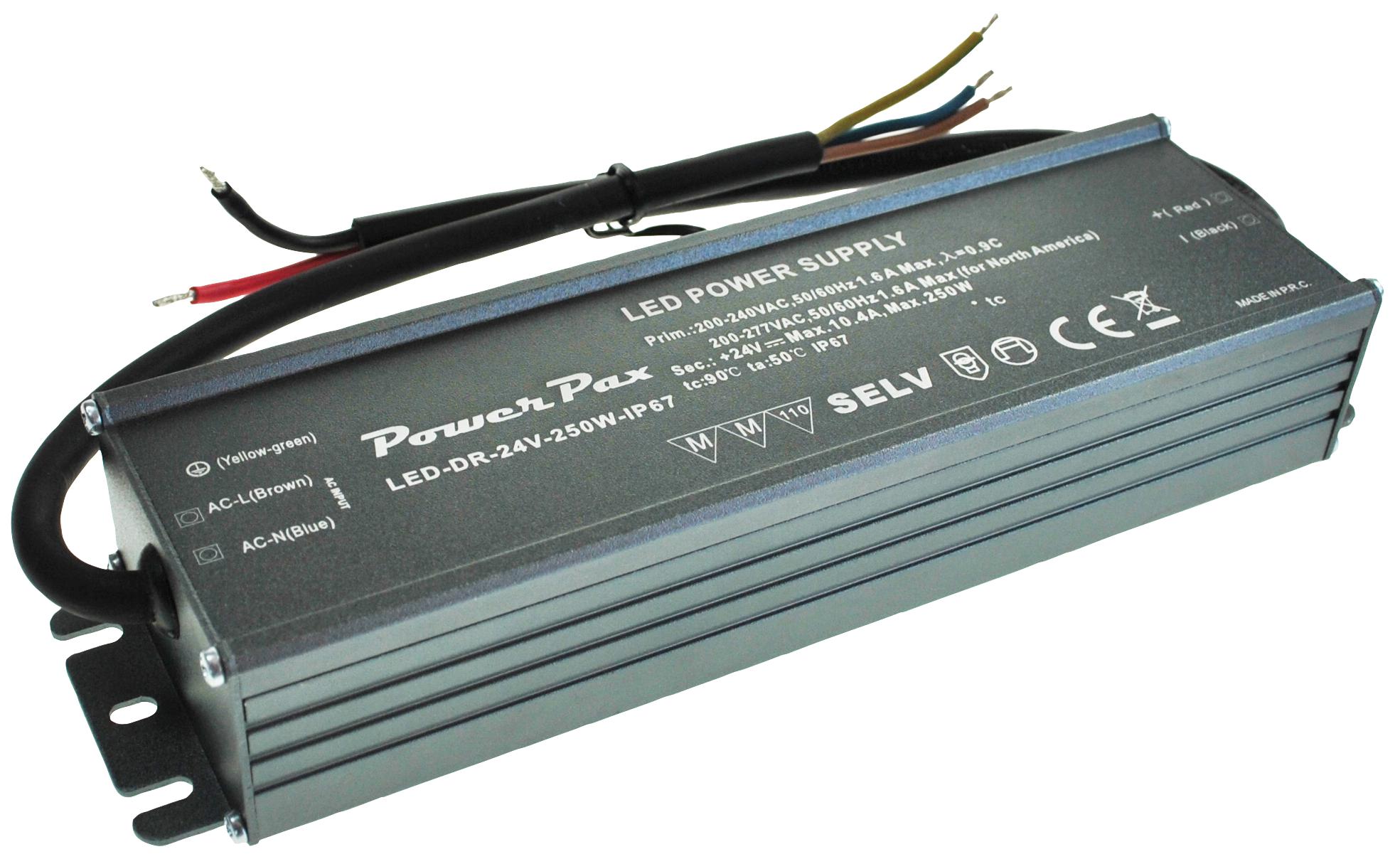 Powerpax Led-Dr-24V-250W-Ip67 Led Driver 24V Dc 10.4A 250W Ip67