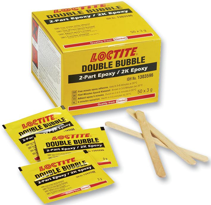 Loctite Double Bubble Adhesive, Epoxy-2, Clear, Stick