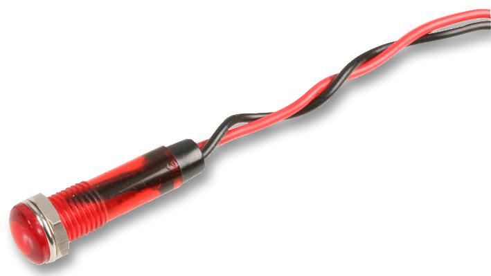 Multicomp Ppop-120R Led Indicator, Wired, 5mm, 12V, Red