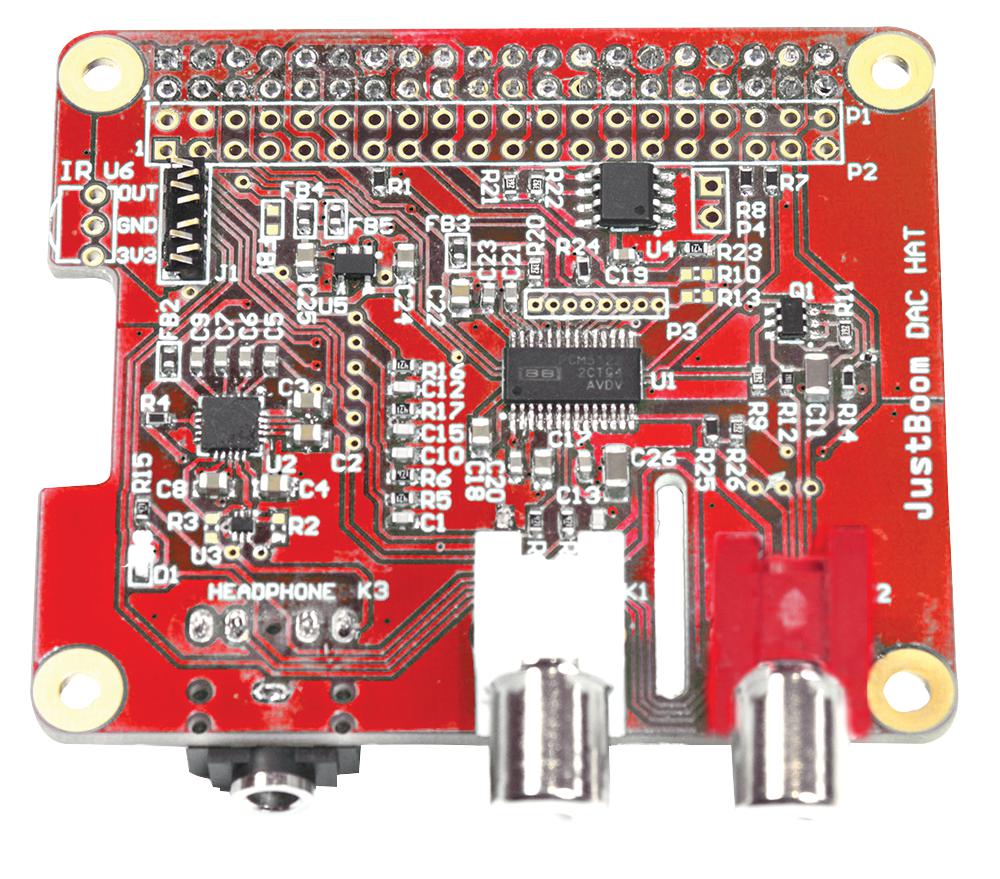 Justboom Justboom Dac Hat Dac Audio Hat For Raspberry Pi