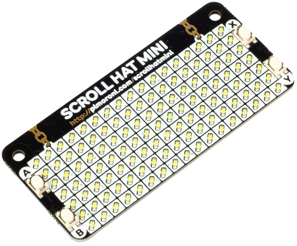 Pimoroni Pim491 Scroll Hat Mini Brd, Pwm, Ctrl Led