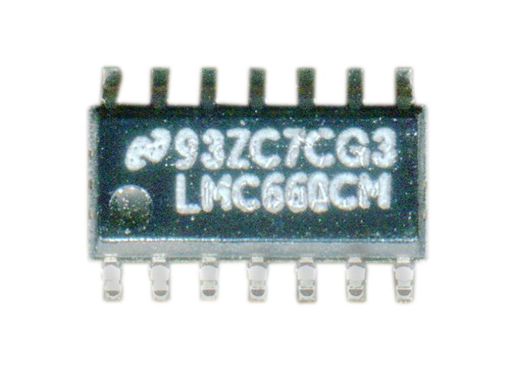 Texas Instruments Lmc660Cm/nopb Op Amp, 1.4Mhz, 1.1V/us, Soic-14