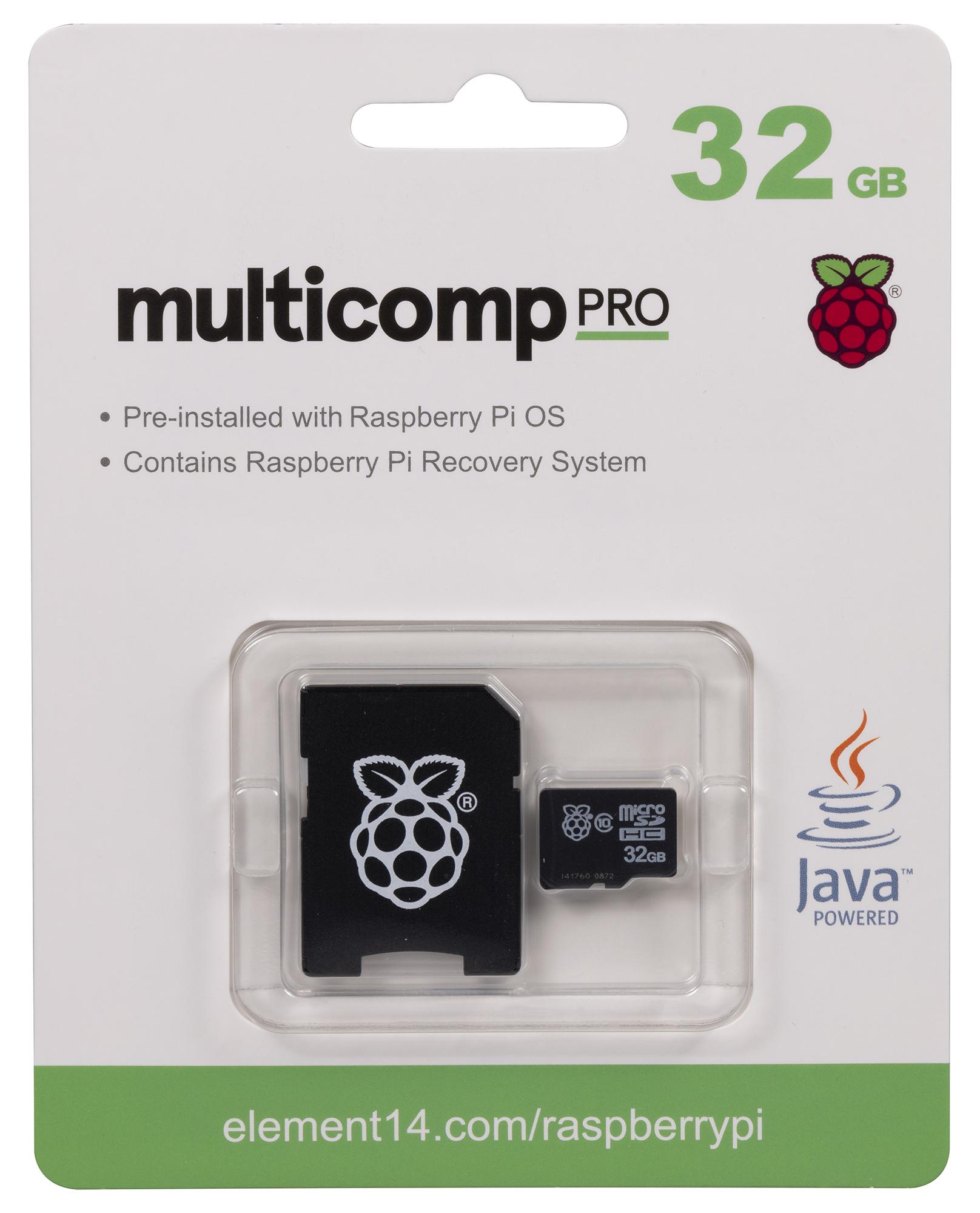 Multicomp Pro Ts32Gusd420T-Mcp2 Microsdhc Card, 32Gb, Raspberry Pi Board