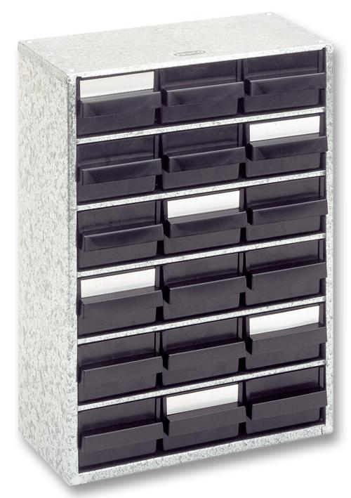 Raaco 102544 Cabinet, Conductive, 18Drawer