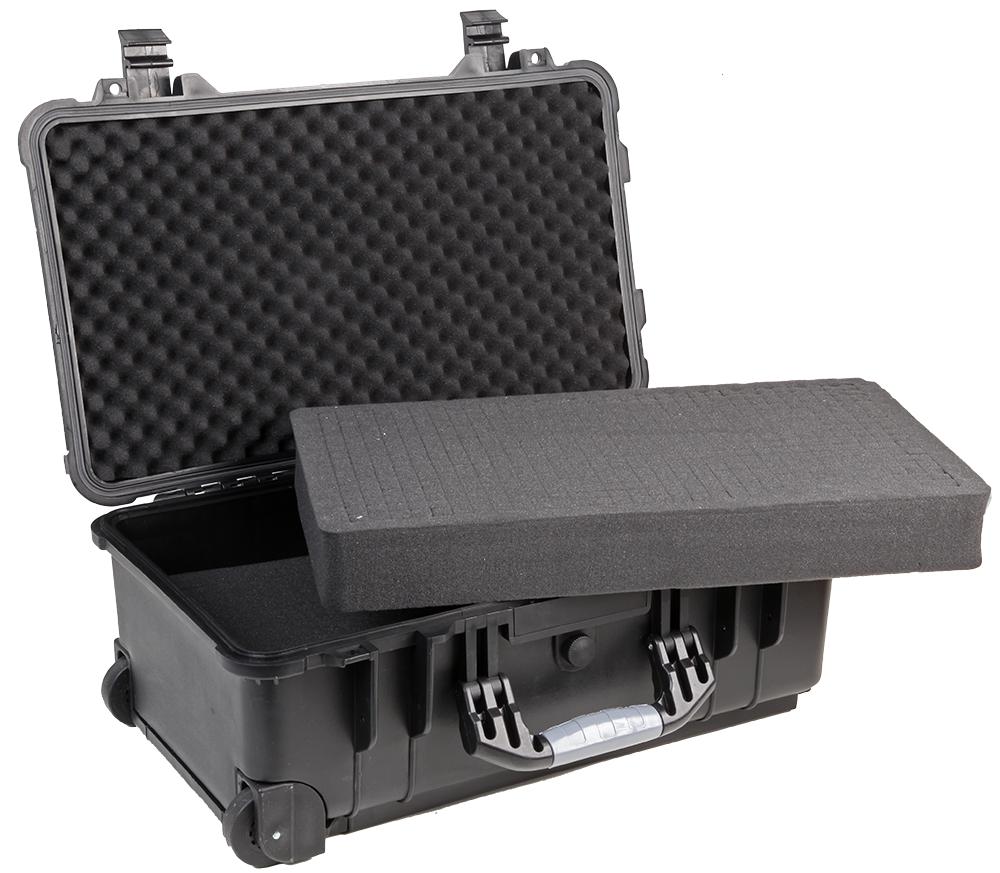 Duratool Waterproof Case W Wheels 22 Waterproof Case, 560X355X230mm, Pp, Blk