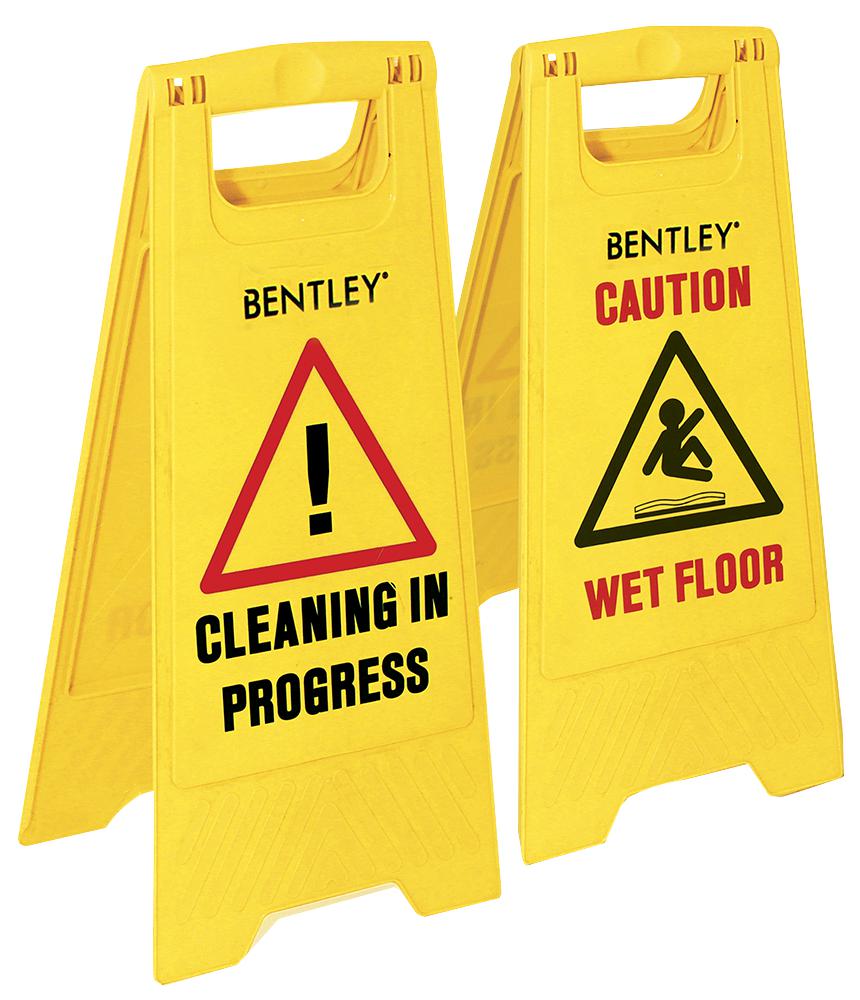 Bentley Fs.01 Wet Floor Sign, Plastic, Yellow