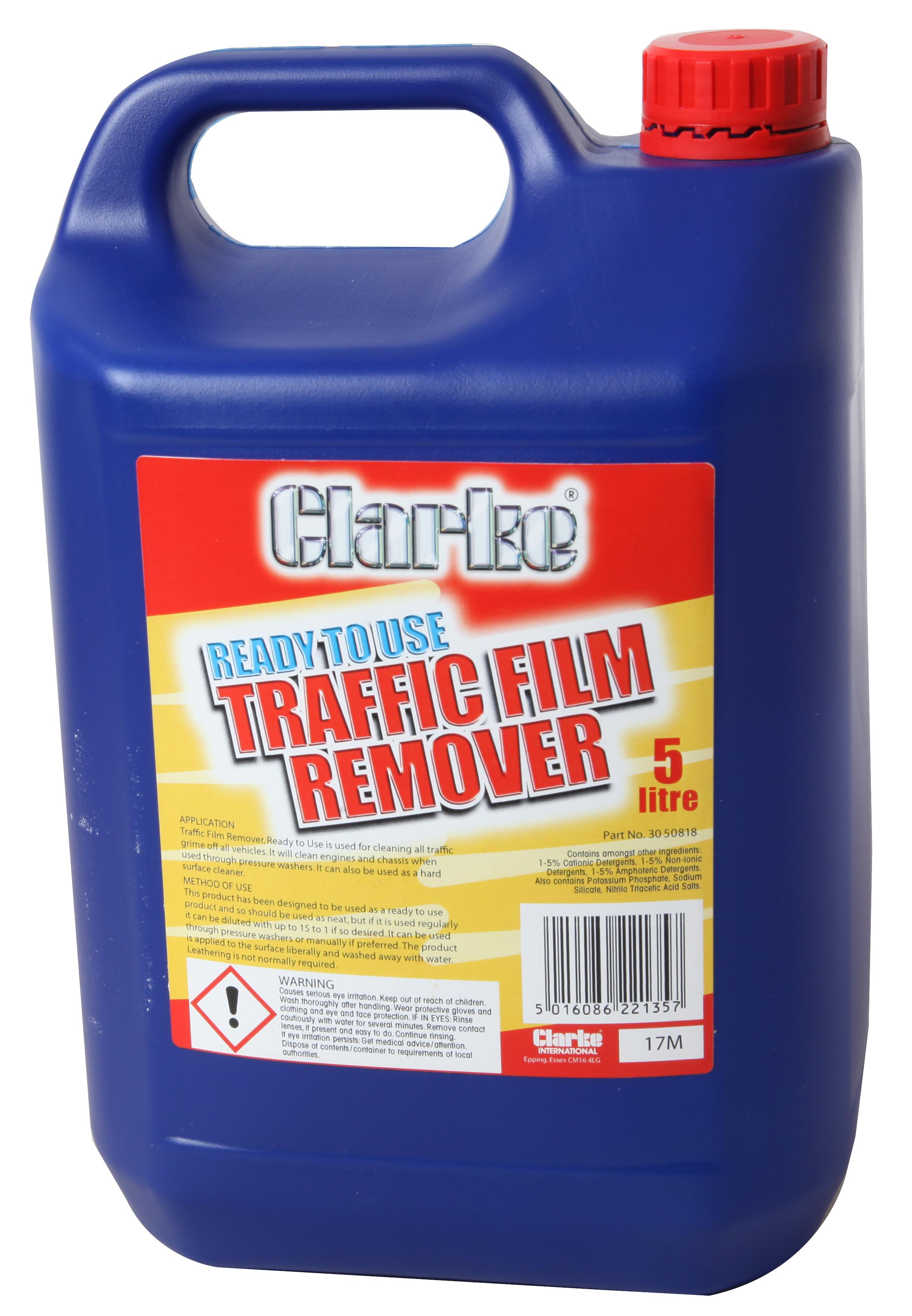 Clarke International 3050818 Traffic Film Remover - Ready To Use 5Ltr