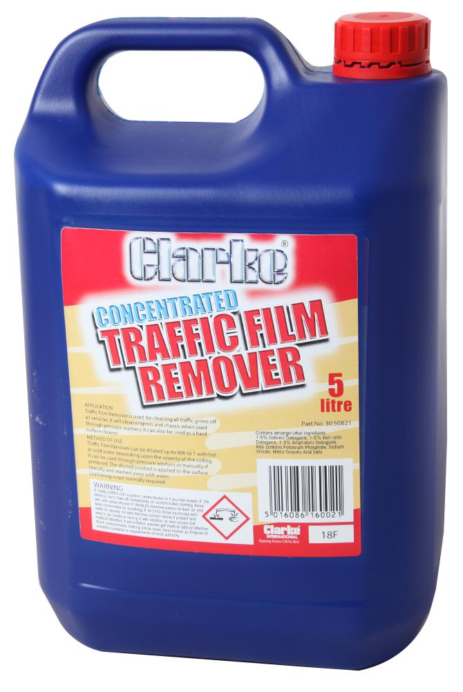 Clarke International 3050821 Traffic Film Remover - Concentrate 5Ltr