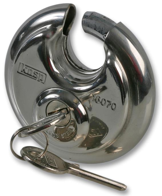 Kasp Security K16070A1 Padlock, Disc, 70mm, K/a