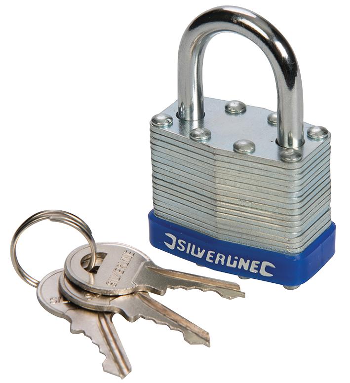 Silverline 224515 Laminated Padlock 40mm