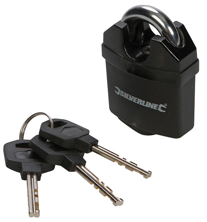 Silverline 427623 Padlock 50mm Closed Shackle