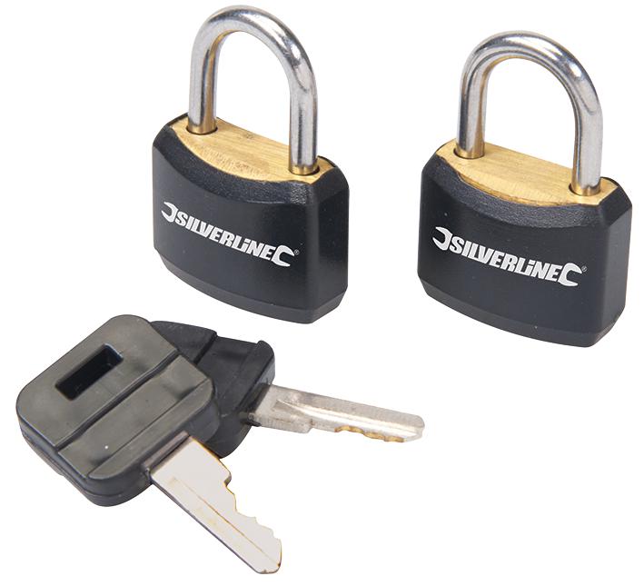 Silverline 663004 Padlock Set 2Pce Set