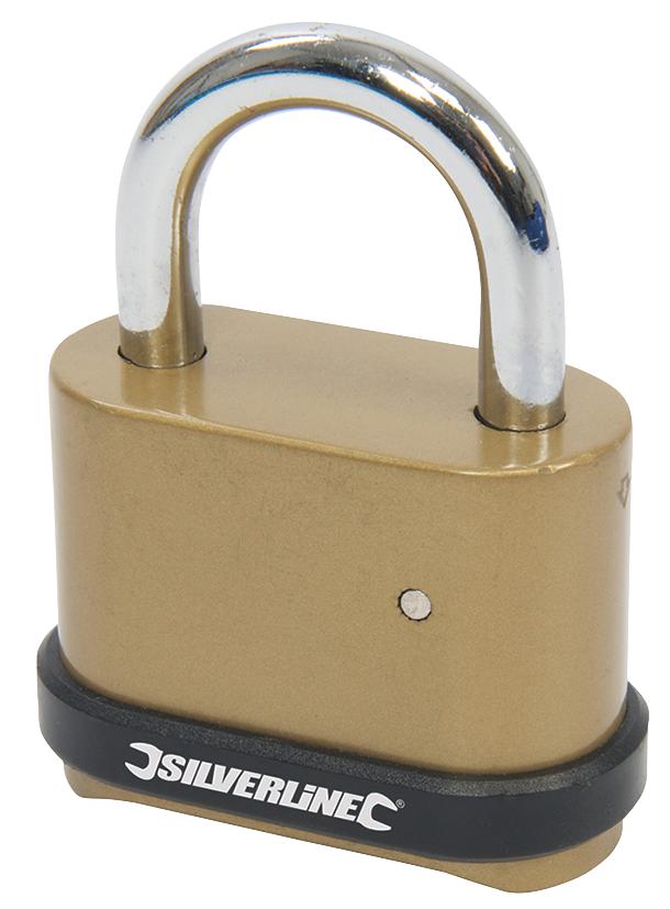 Silverline 472645 4-Digit Zinc Alloy Padlock